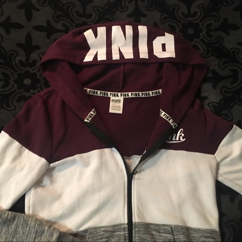 Cute VS PINK Zip Up Sweater